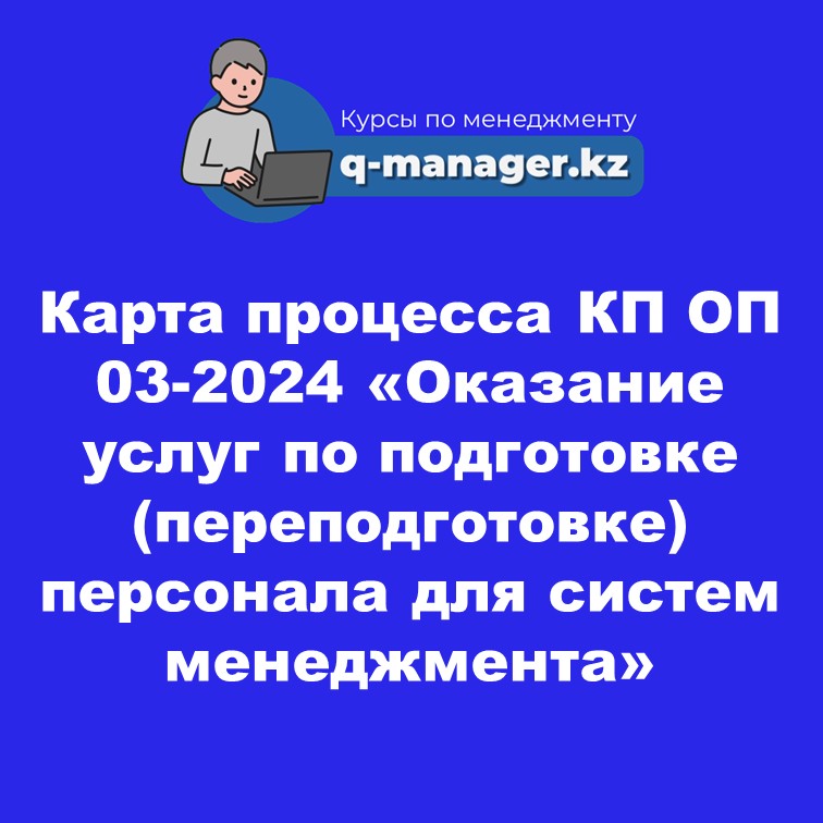 Карта процесса КП ОП 03-2024 «Оказание услуг по подготовке (переподготовке) персонала  для систем менеджмента»