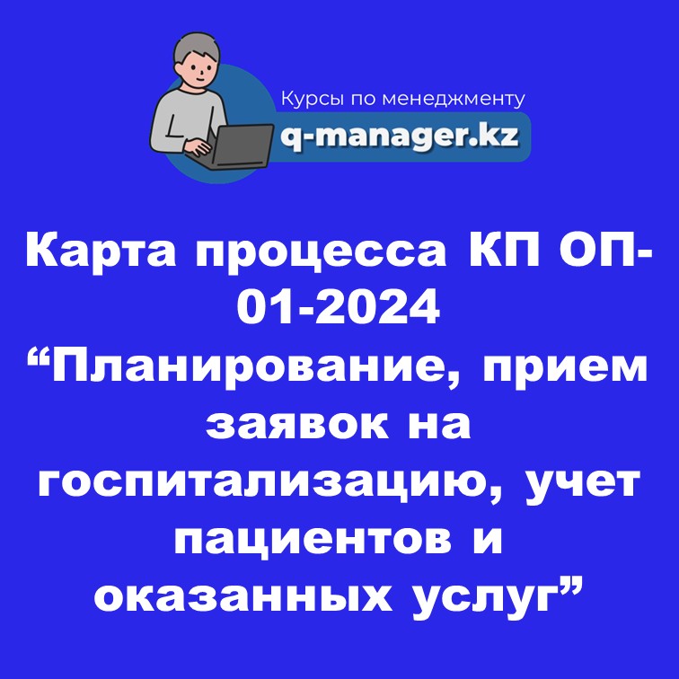 Карта процесса КП ОП-01-2024 "Планирование, прием заявок на госпитализацию, учет пациентов и оказанных услуг"